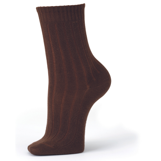 Calcetín colegial algodón canalé 6 x 2