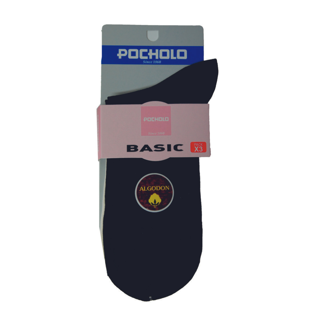 Pack 3 pares algodón fino